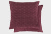 Henley Cushion With Pad 43cm x 43cm Burgundy 17in x 17in
