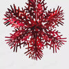 40cm Foil Hanging Snowflake Red (W)