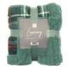 Tartan Luxury Design Flannel Throws with Sherpa Reverse - 120x150cm
