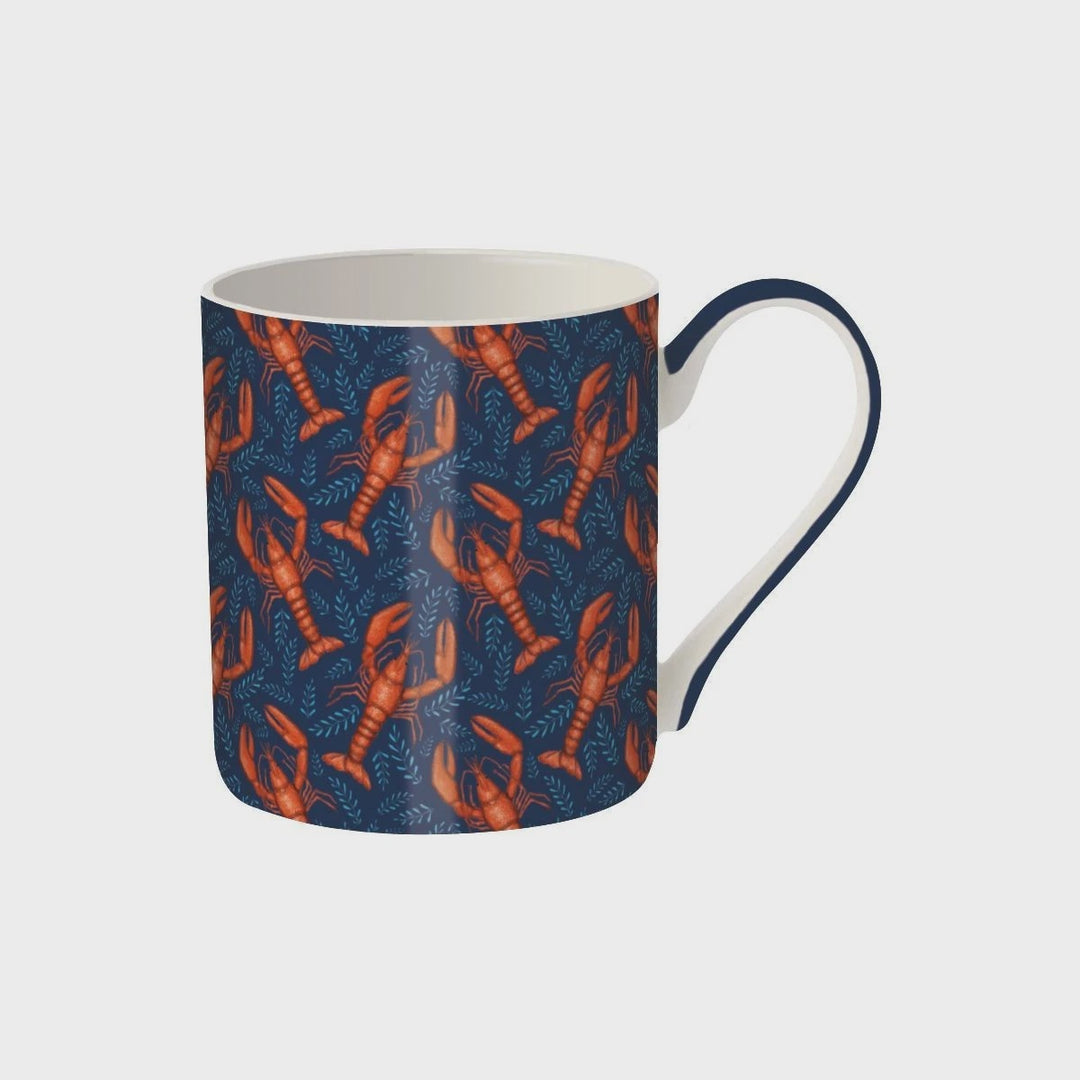 Museums & Galleries 380ml Fine Bone China Mug - Lobsters Design
