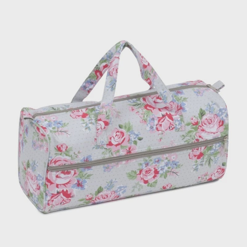 Knitting Craft Bag: Floral Roses