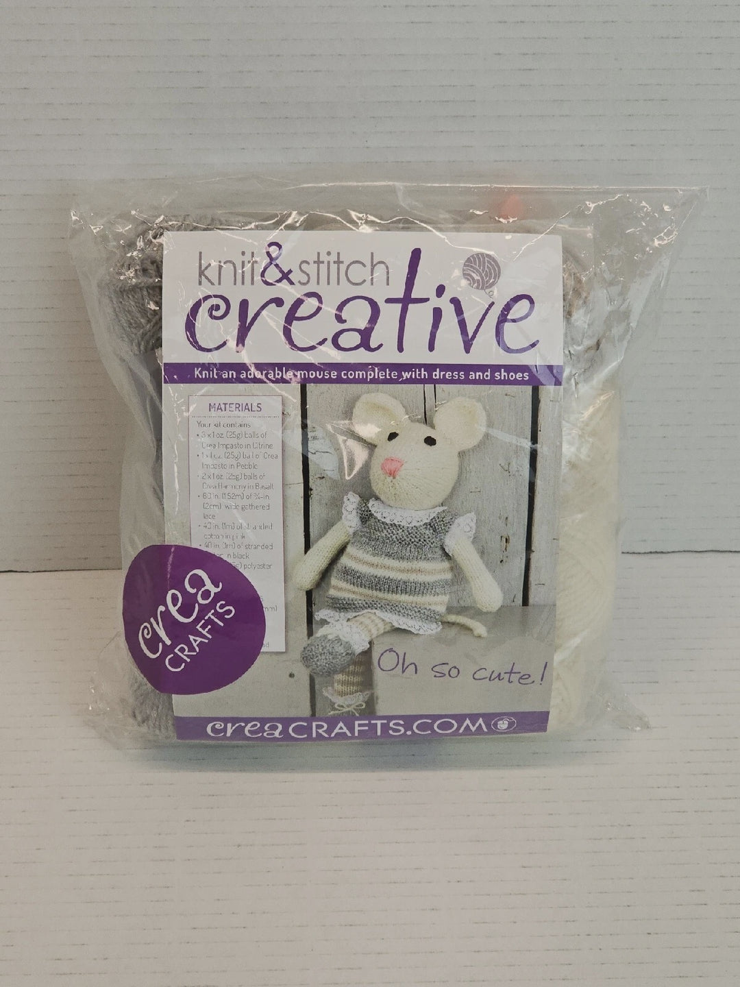 Knit &amp; Stitch Creative Kit Mouse Kit