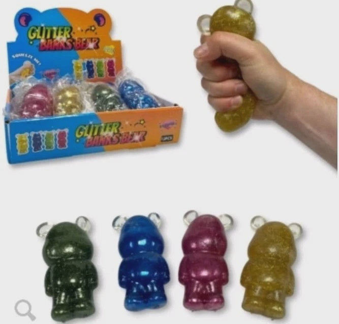 Glitter Banks Bear Slow Release Squeeze Toy