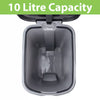 JVL Slim Pedal Bin 10L