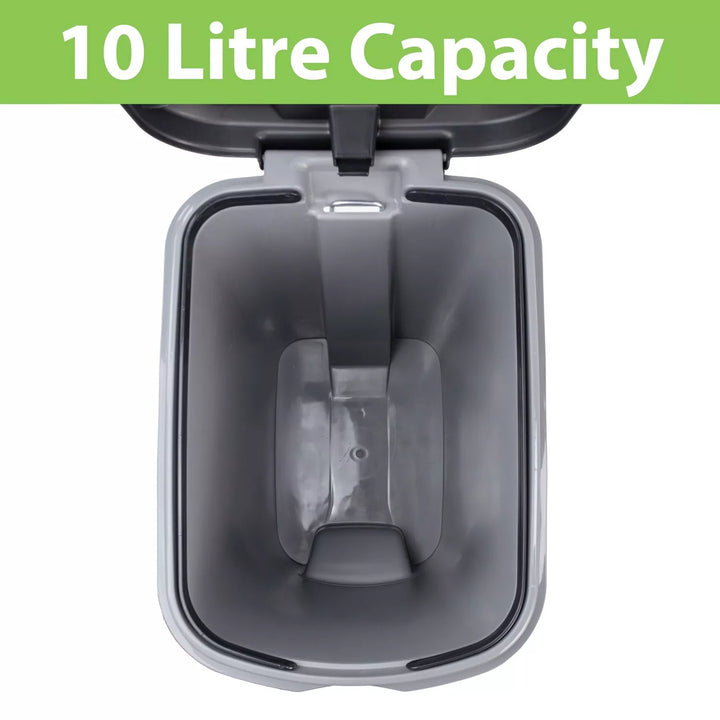 JVL Slim Pedal Bin 10L