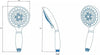 Croydex Contour Maxi Four Function Shower Handset