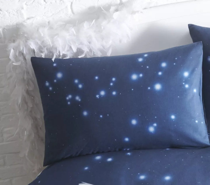Unicorn Brushed Cotton Duvet Set Double