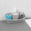 Beldray Liquid Soap Dispenser Grey Plastic Sink Tidy With Storage Caddy Sponge Holder