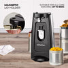 Tower 3-in-1 Electric Can Opener with Knife Sharpener & Bottle Opener, Black