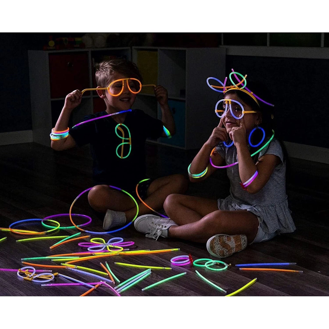 223pcs Glow Sticks Party Pack with Connectors, Headband, Glasses