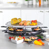 Giles & Posner Electric Stone Raclette Grill - Indoor Tabletop 8 Person