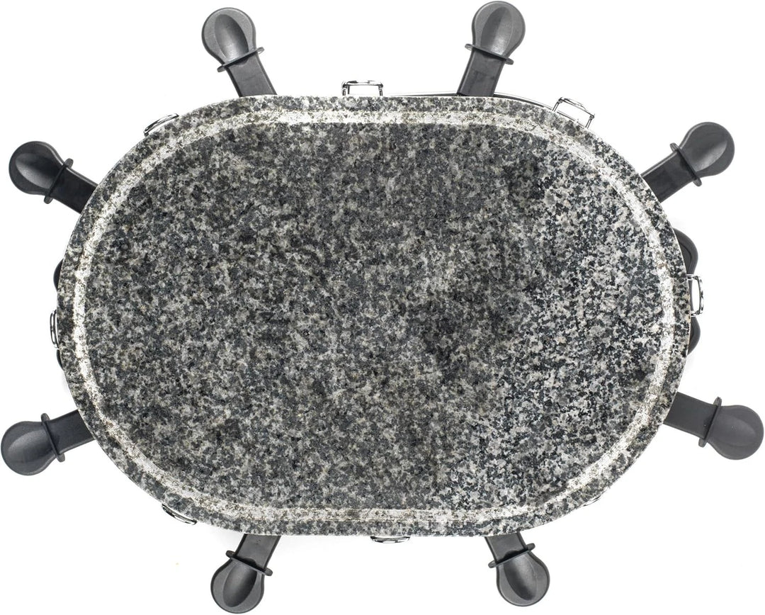 Giles & Posner Electric Stone Raclette Grill - Indoor Tabletop 8 Person