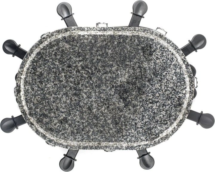 Giles & Posner Electric Stone Raclette Grill - Indoor Tabletop 8 Person