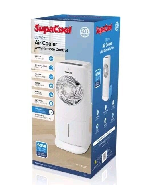 SupaCool Air Cooler With Remote Control  65w