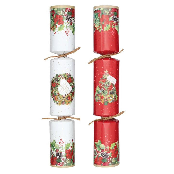 Pack of 8 Traditional Foliage Christmas Crackers