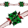 Premier 4 Section Foil Garland 20cm x 2.7m Red/Green (S)