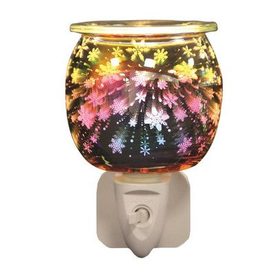 Aroma Plug In Electric Wax Melt Burner 3D Snowflake