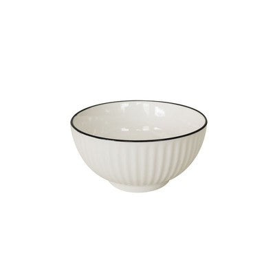 White Ceramic Rice Bowl