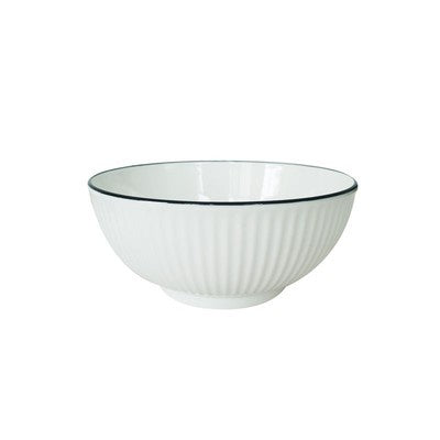 White Ceramic Salad Bowl