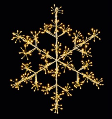 Premier Decorations 40cm MicroBrights Snowflake Warm White