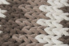 Croydex Chunky Knitted Bath Mat Non-Slip Backing Coffee
