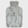 Super Soft 2L Two Tone Hot Water Bottle Grey