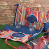 Picnic Bag 4 Person Large Convertible Set Insulated Wine Holder Accessories