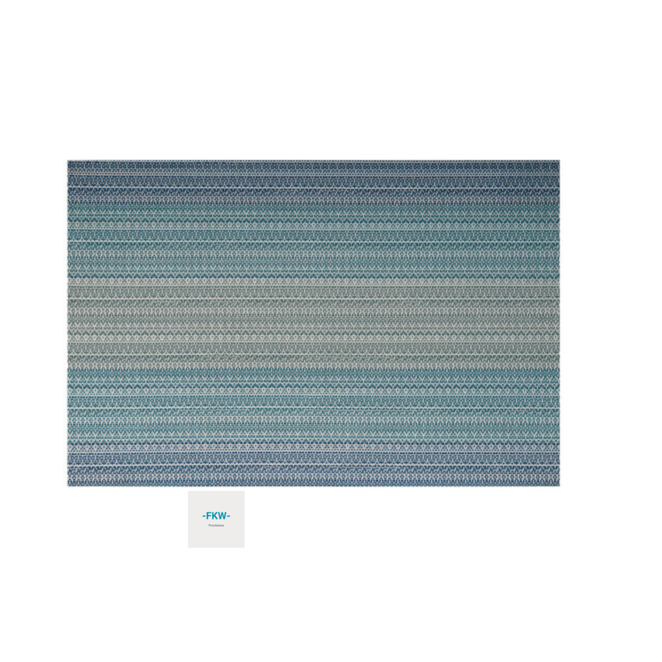 MW Table Accents Cut-Out Placemat 45X30cm -Ocean Blue