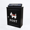 Arboria Wall Mounted Cast Iron Mailbox Scotty Dog Design