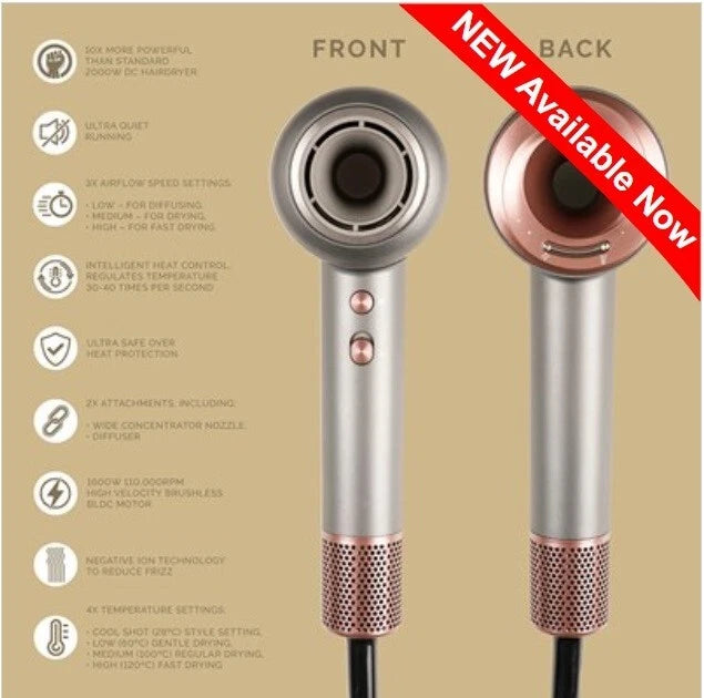 Paul Anthony 600W Whisper Intelligent Hair Dryer