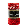 Apollo Greek Key Mink Throw 150cm x 200cm Red