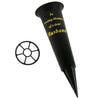Graveside Memorial Spike Vase with Insert - Husband & Wife, Black