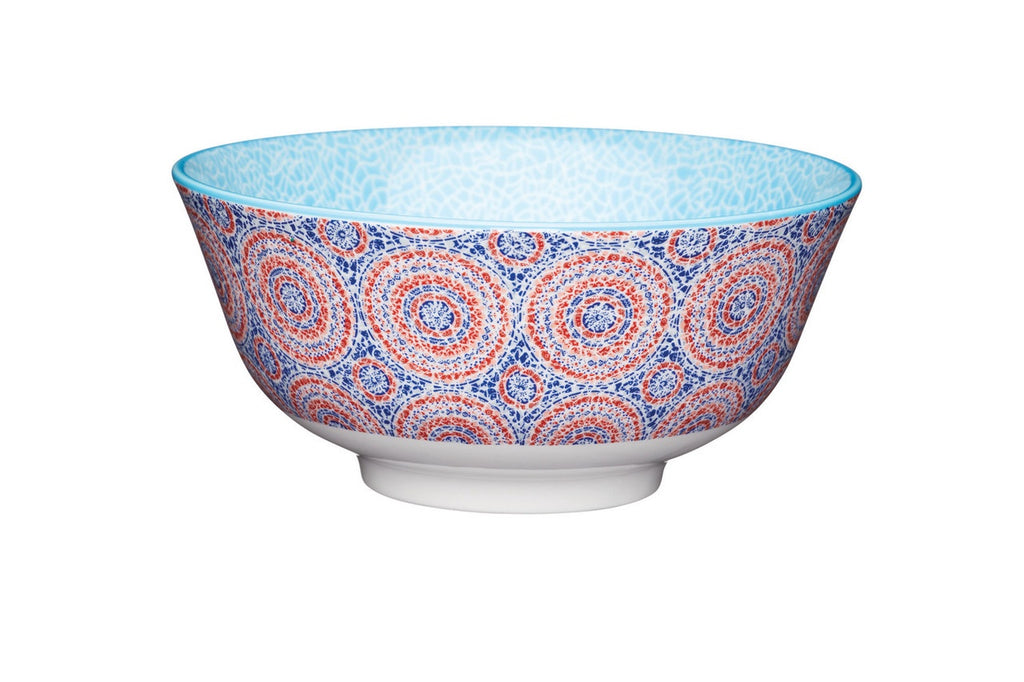 KitchenCraft Mosaic Style Ceramic Bowl, 16cm