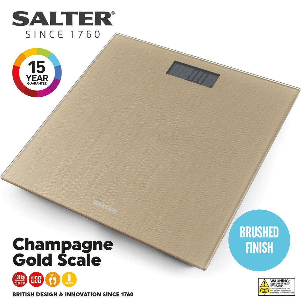Digital Bathroom Scale - Champagne Gold