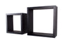 Set Of 2 Hudson Cubes - Matt Black (Self Assembly) (DHD) Image 1