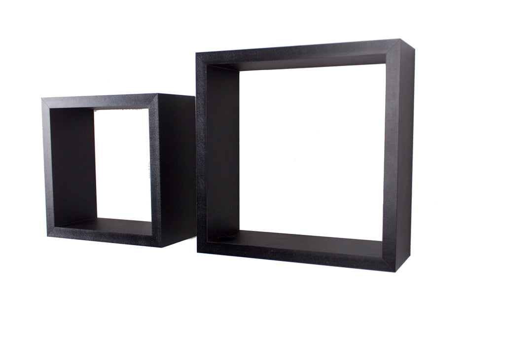 Set Of 2 Hudson Cubes - Matt Black (Self Assembly) (DHD) Image 1