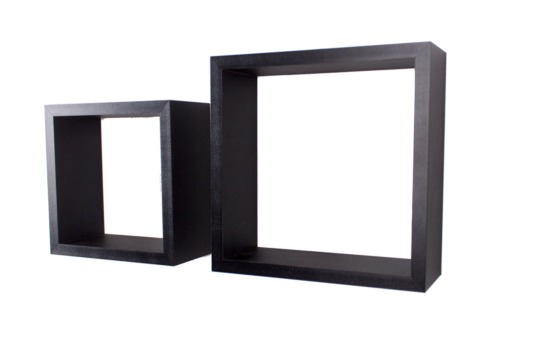 Set Of 2 Hudson Cubes - Matt Black (Self Assembly) (DHD) Image 1