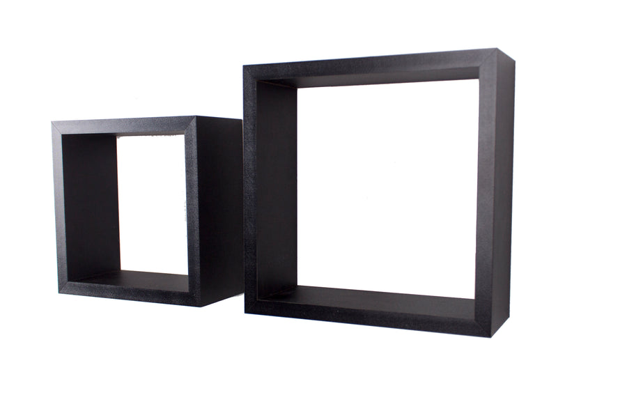 Set Of 2 Hudson Cubes - Matt Black (Self Assembly) (DHD) Image 1