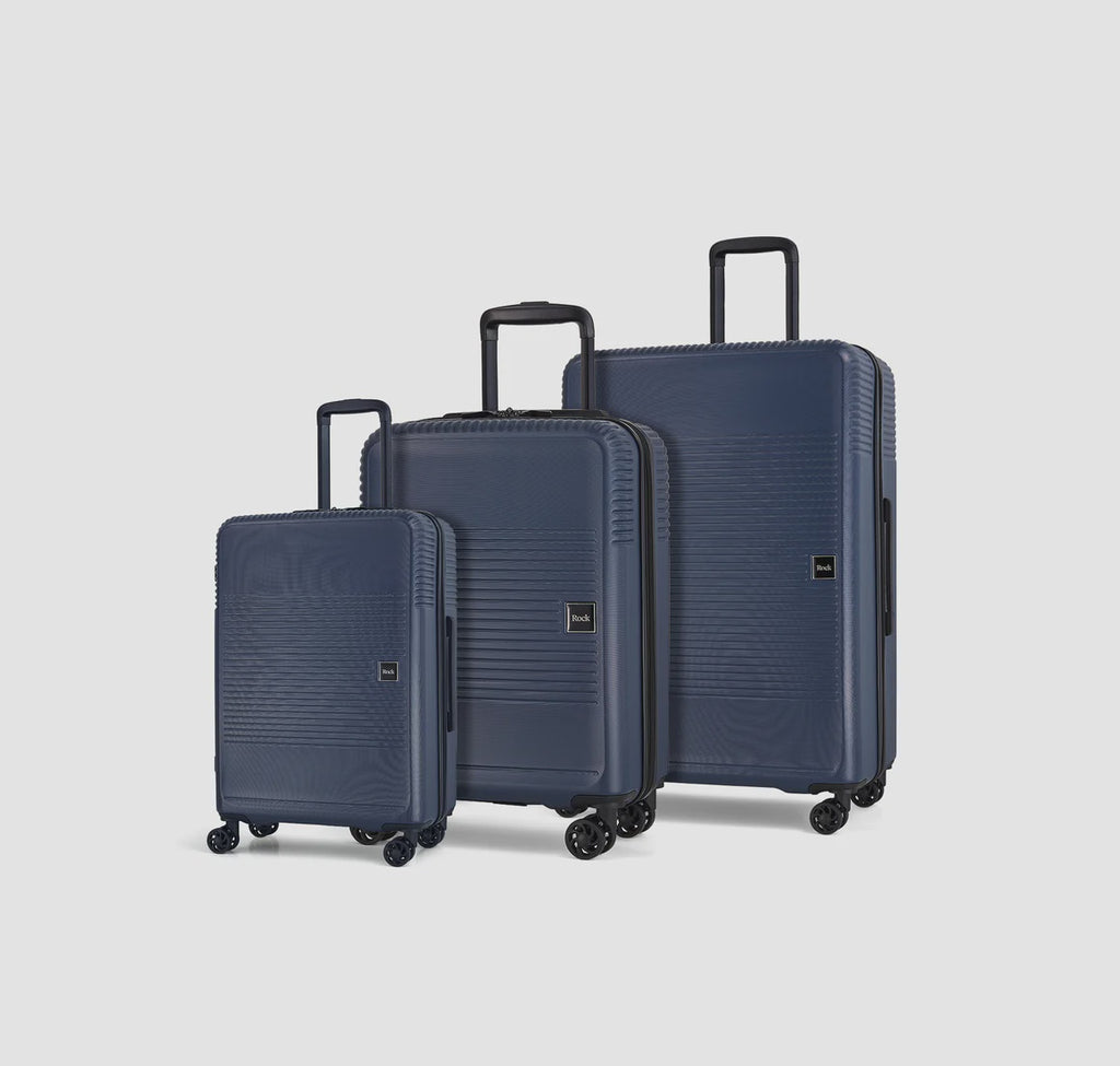 Lincoln 3 Piece Suitcase Set Navy