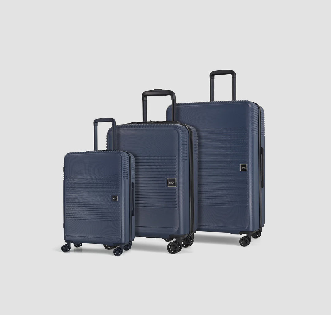 Lincoln 3 Piece Suitcase Set Navy