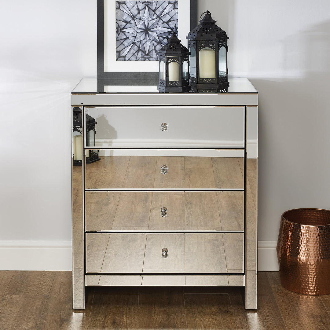 Birlea Seville 4 Drawer Chest (DHD)