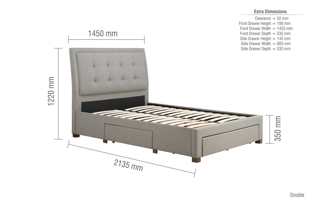 Birlea Shelby Bed (Self Assembly) (DHD)