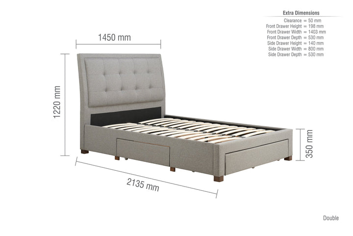 Birlea Shelby Bed (Self Assembly) (DHD)