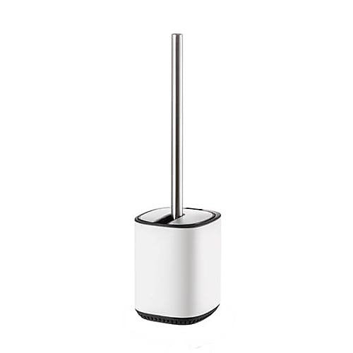 Showerdrape Echo Toilet Brush & Holder BeigeWhite