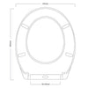 Showerdrape Granada Slow Close Toilet Seat