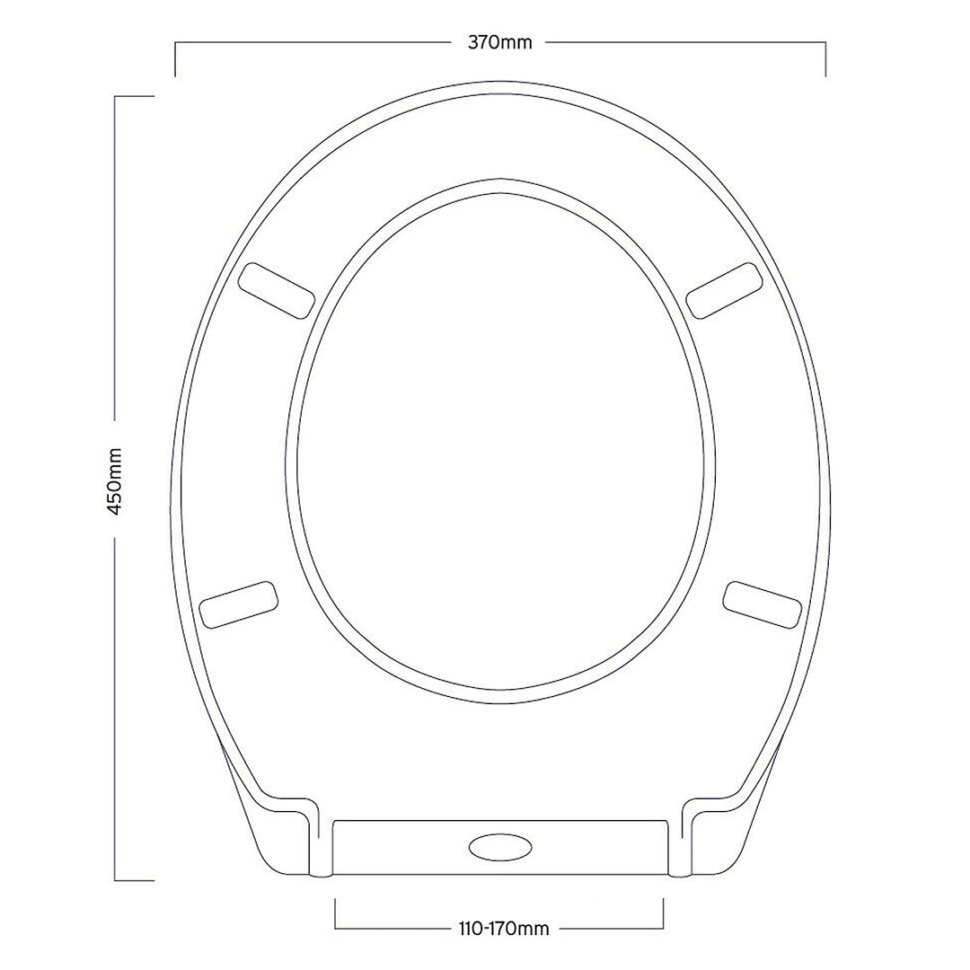 Showerdrape Granada Slow Close Toilet Seat