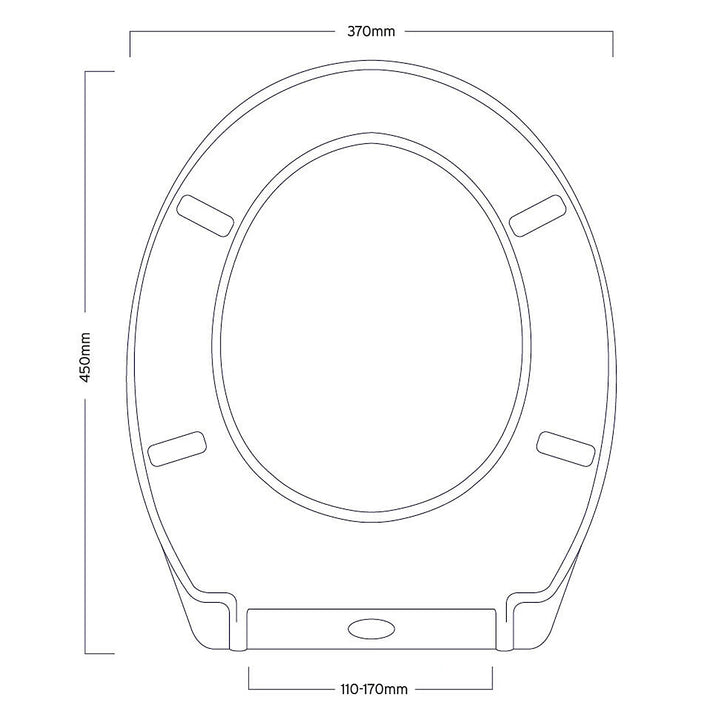Showerdrape Granada Slow Close Toilet Seat
