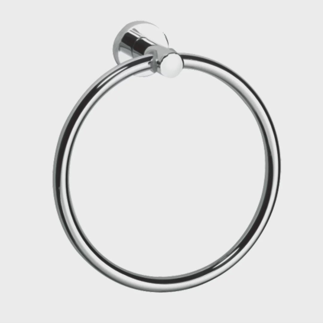 Showerdrape Modernity Chrome Stainless Steel Wall Mounted Towel Ring