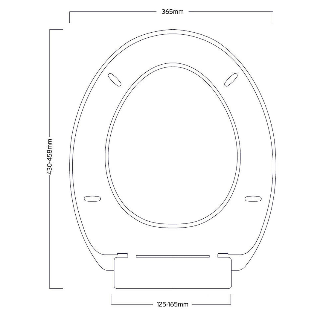 Showerdrape Toledo Toilet Seat