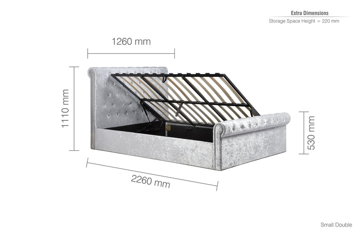 Birlea Sienna Ottoman Bed (Self Assembly) (DHD)